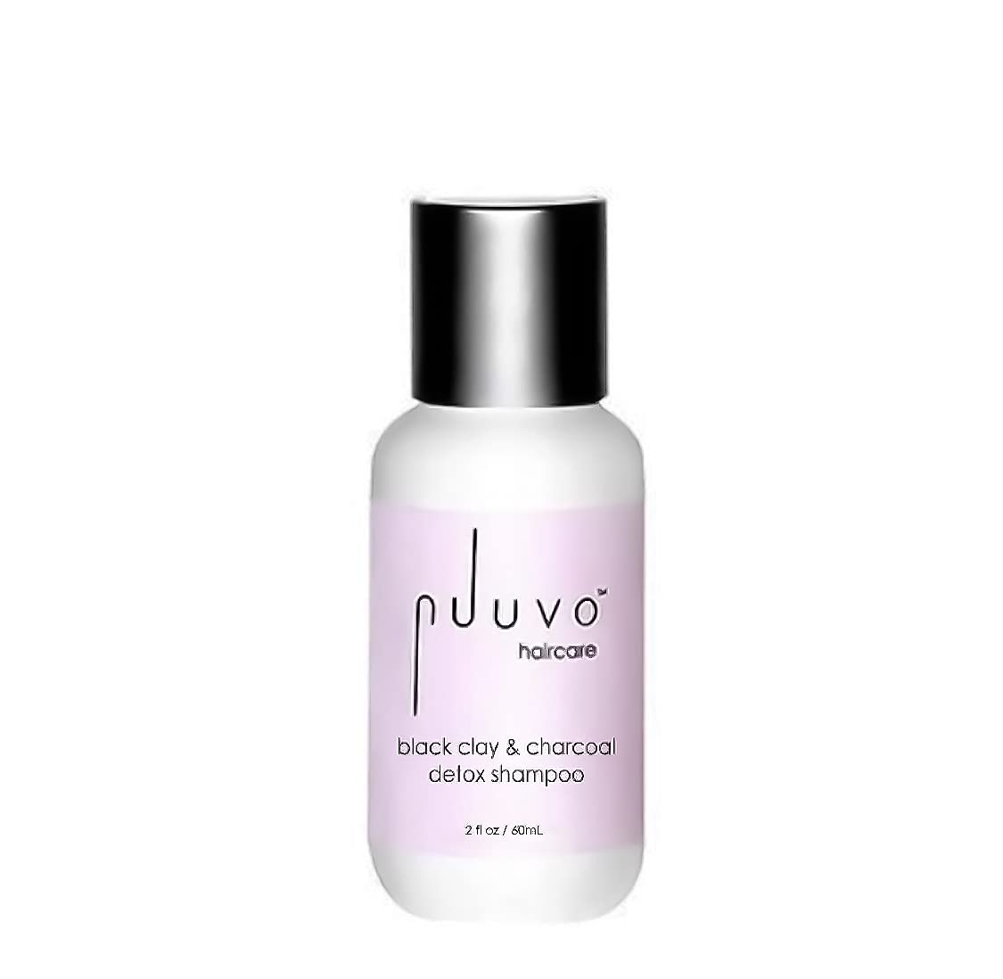 Nuuvo Haircare Black Clay & Charcoal Detox Shampoo - 2 oz, Clarifying Shampoo, Cleanses Hair, Removes Product Build Up, Soothes Scalp Irritation & Dandruff, Salon-Quality, Use on All Hair Types