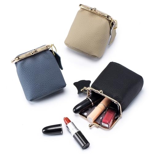 Women's Genuine Leather Wallet – Stylish Multi-Functional Coin Purse with Clasp Closure4