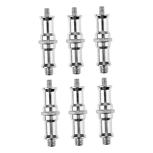 LIFKICH 6pcs Threaded Screw Adapter 1/4 to 3/8 Converter for Camera Flash Light Stands Universal Tripod Adapter