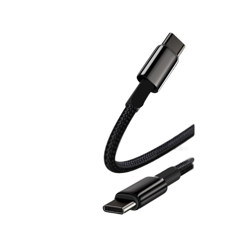 Cable tipo C de 100 W para USB C PD de carga rápida*/ing Cha/*rger cable de alambre (azul oscuro, 1 m)
