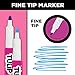 Tulip Permanent Nontoxic Fabric Markers Neon 6 Pack - Large Bullet Tip, Child Safe, Minimal Bleed & Fast Drying - Premium Quality for T-shirts, Clothes, Shoes, Bags & Other Fabric Materials