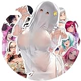 Anime Girl Stickers,60pcs Nake Cartoon Waterproof Sexy Girl Stickers, Vinyl Decals for Car,Scrapbook