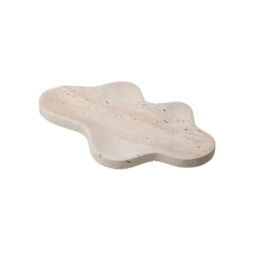 Plateau travertin Xiangyun articles toilette et assiettes rangement