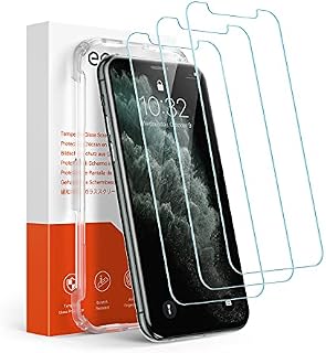 Amazon Brand - Eono 3 Pack Screen Protector for iPhone XS, iPhone 11 Pro, iPhone X, Tempered Glass Film 5.8 Inch, Anti Scratch, 0.33mm Ultra Clear, No Bubbles with Easy Install Kit, Alignment Frame
