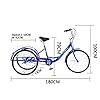 MUCSAH Bike Three Wheel Bike, Adult Tricycle Single Speed Bicycle High Carbon Steel Frame 3 Wheel Bikes 24Inch Cruise Trike with Shoppibasket for Recreation Shoppicycling #1