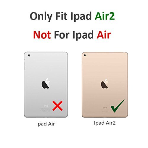 Image of Mcart Premium Flip Air 2 Case for Apple ipad air 2 Covers 9.7 Inch for Apple iPad Air 2 Model. A1566, A1567 ipad 6 (Dark Pink)