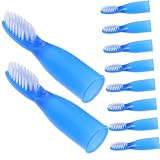 ORFOFE 10 Stück Kleiner Handzahnbürsten Mit Kurzem Griff Weichen Borsten Kunststoffgriff Hygienisch Für Gefängnisaufenthalt Tragbar Für Reise Und Mundreinigung