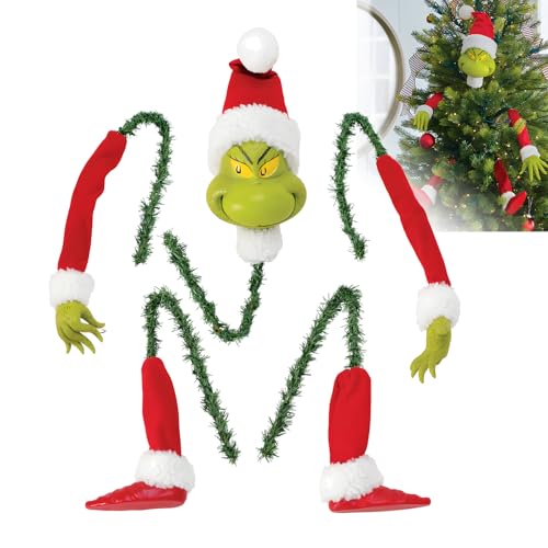 Weihnachtsbaumschmuck, Grinchs Baumspitze Deko Weihnachten, Grinch...