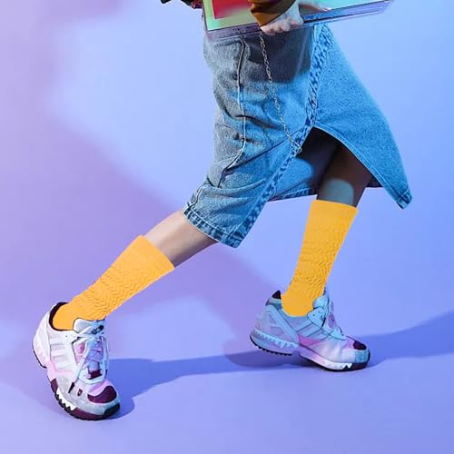 Image of Gvhntk Slouch Socks Women 80s 90s Scrunch Socks Extra Long Slouchy Sock Knee High Sock
