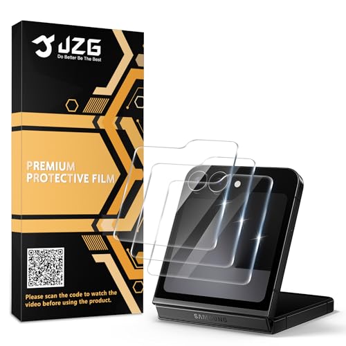OUNNE 3 Pack Front Screen protector for Samsung Galaxy Z Flip 7 FE/Z Flip 6 (Tempered Glass), Touch Sensitive, Anti-Scratch, Bubble Free, Case Friendly