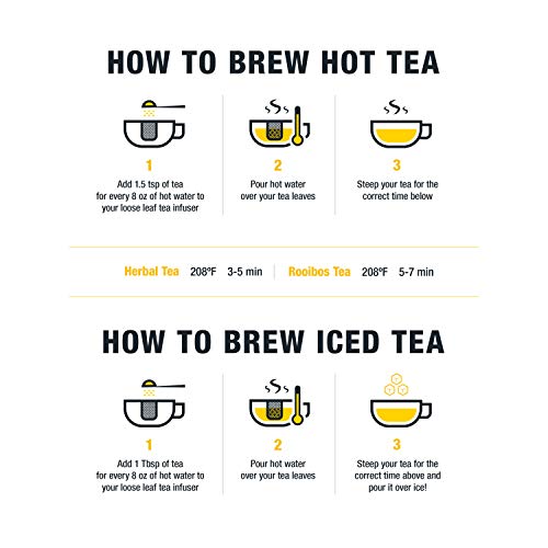 Tiesta Tea - Citrus Sunburst, Loose Leaf Tropical Citrus Herbal Tea, Non-Caffeinated, Hot & Iced Tea, 2.1 Pouch - 25 Cups, Natural, Flavored, Herbal Hibiscus Tea Loose Leaf #TOP4