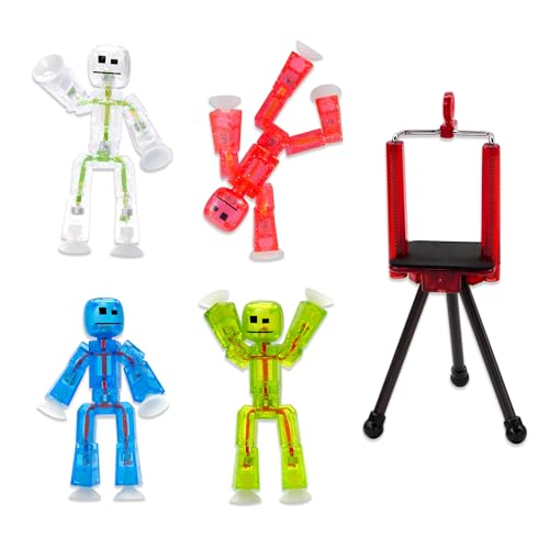 Zing Stikbot Ensemble 4 figurines animation transparent