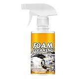Fácil de usar: un spray y una toallita, no hay necesidad de enjuagar con agua, muy cómodo de usar, simplemente rocía el producto en el lugar que necesita ser limpiado, y luego limpia con una esponja de limpieza para limpiar las manchas disueltas.