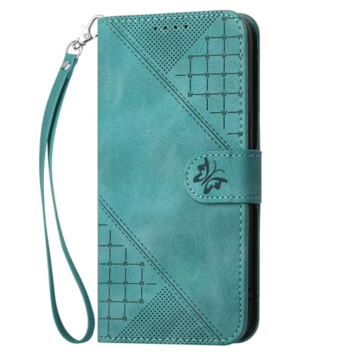 BEENTRYS PU Cuero Funda para Samsung Galaxy A23 4G / 5G / F23 Funda,Cartera Libro con Tapa Piel Ranuras para Tarjetas Cierre Magnético Soporte Flip Case Antigolpes Silicona Carcasa-Verde