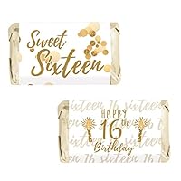 Algopix Similar Product 14 - White and Gold Sweet Sixteen Mini