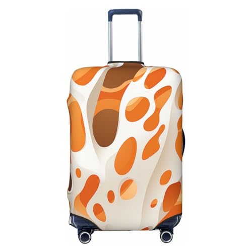 Luggage Cover Elastic Washable Suitcase Cover Dustproof Suitcase Protector Personalized Brown And White Spots Travel Luggage Baggage Covers For 18-32 Inch