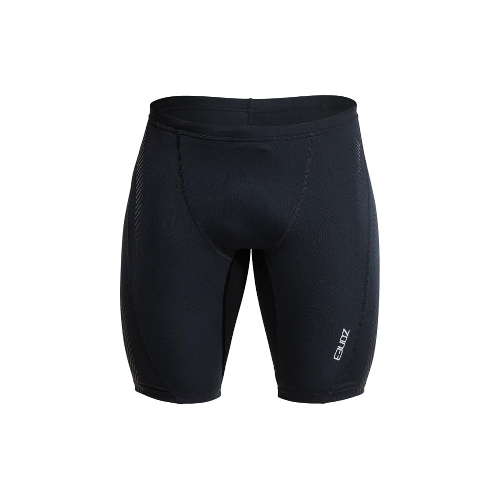 ZONE3 Men’s Swimming Jammers – Chlorine Resistant Training Swim Shorts Black