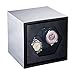 Bobinadoras de Reloj - 2+0 Bobinadoras de Reloj automáticas de Carcasa de Metal de Doble Cabezal Caja de bobinado de Reloj mecánico Coctelera de Motor Estuche de Almacenamiento de Reloj Vitr