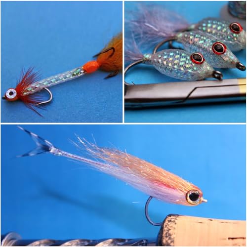 Material trenzado holográfico para moscas de pesca miniatura 3