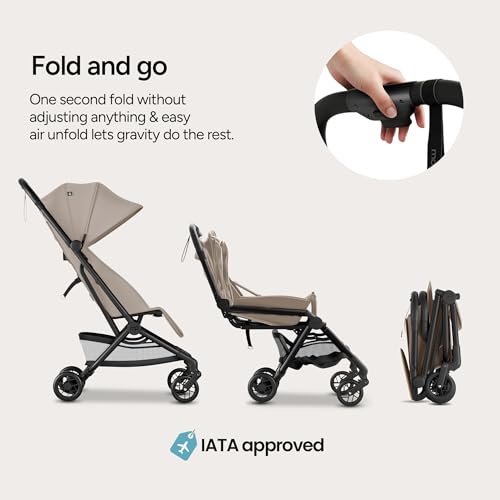 Image of Mompush Velo Compact Travel Stroller One-Hand Fold, Carry-on Approved