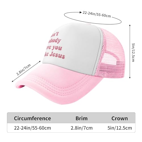 Image of Put It On My Boyfriends Tab Trucker Hats for Women Pink Men Humor Gift Pink Hats for Men