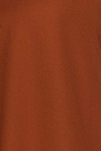 Image of plusS Women's Regular fit Top (LTP3085-RUST- Rust 4XL)