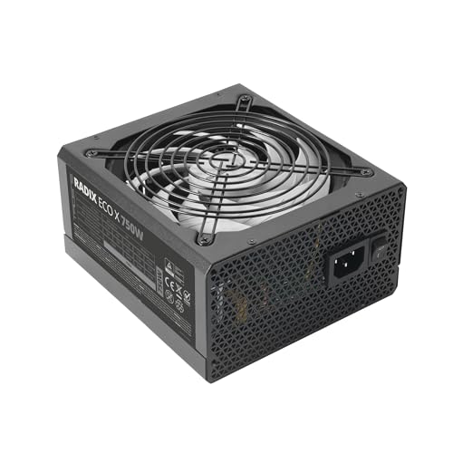 Tacens Radix Eco X 750, Fuente Alimentación PC ATX 750W, 6 Años Garantía, 87% Eficiencia, Tecnologías SMD y DC-DC,...