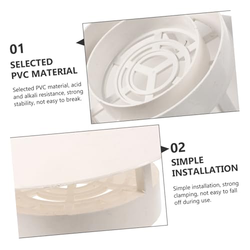 Cubierta de chimenea de PVC blanco de 250mm para techos 8