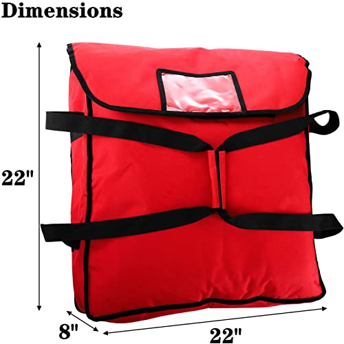 Deayou DE-PIZZABAG-LARGE-RED Pizza Bag, Pizza And Food Delivery Bag, Professional Thermal Pizza Warmer Bag thumb #1