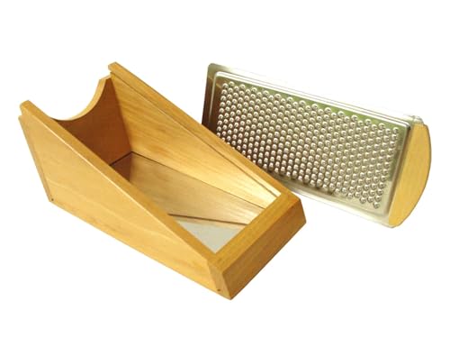 RALLADOR DE PAN CAJA RECOGEDOR MADERA METALICO