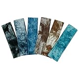 TERSE Tie Dye Headbands for Women Short Hair Non Slip Elastic Sweatbands Men Hairbands Soft Fabric Hair Bands for Women's Hair, Workout Yoga Running Sport Thin Hair Wrap for Girls
