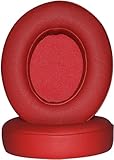 Replacement Earpad Cushions Kit Compatible with Beats Studio 2.0 Wired/Wireless Sutdio 3.0 Over-Ear Headphones Ear Pads Replacement (Red)