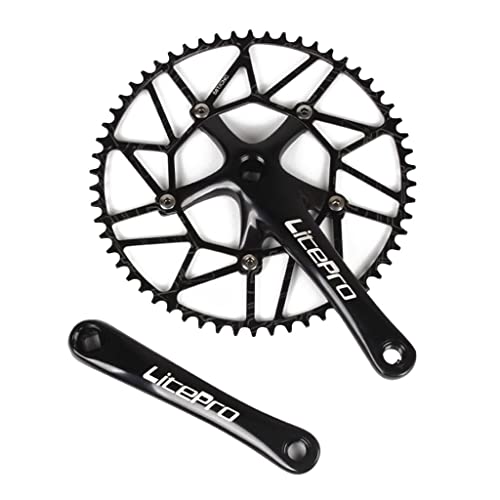 Image of Bike 50-58T 9-11 Speed Crankset 170mm Crankarms 130BCD Chainring Black 58T