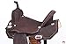 HILASON Brown 15 in Western Horse Flex Tree Barrel Trail Leather Saddle | for Horses