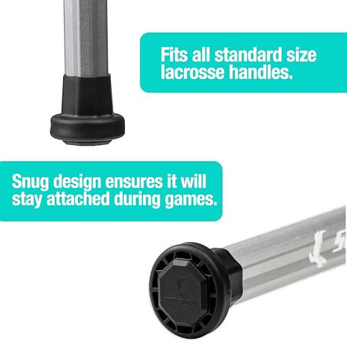 image for Silverfin Lacrosse End Cap |Lacrosse Stick Butt End Cap: Sturdy & Easy