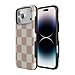 Casely iPhone 17 Pro Case | Fit Check | Neutral Checkerboard | Compatible with MagSafe | Bold Protective Design