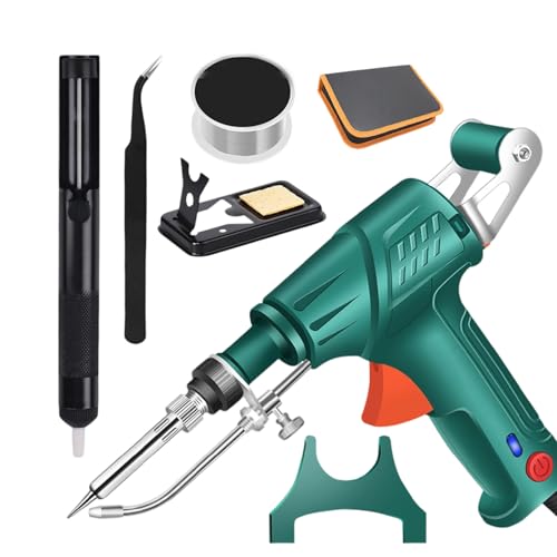 German-Precision Internally Heated Industrial Welding Tools, 2026 New Precision Welder Machine, Multi-Function Soldering Iron Soldering Gun Set, for Home Repairs, DIY Builds (Green,Endothermic)