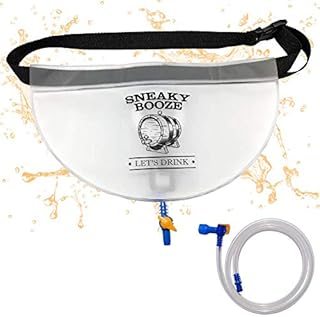 Sneaky Booze Hidden Flask Pouch For Men And Women: Portable 32oz Undetectable Alcohol Bag. Concealable Plastic Wine Liquor Body Hip Flasks. Disguised Leak Proof Travel Bags For Cruise Concert Festival