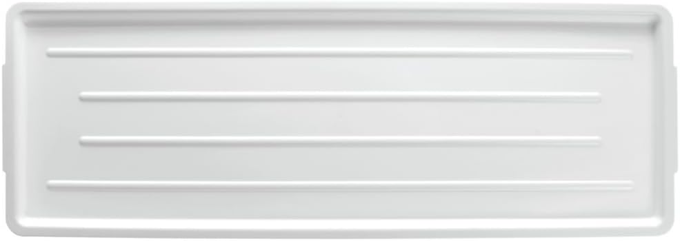 Meat Case Trays White Plastic Ribbed - 30" L x 10" W x 3/4" H