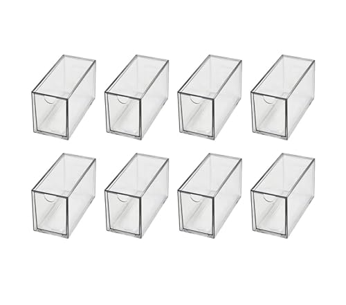Eikovia 8PCS Stackable Tea Bag Organizer Drawers, Acrylic Tea Bag