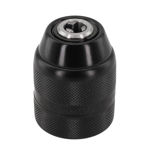 Wodsty Portabrocas de trinquete con interfaz de rosca 1/2-20UNF, diseño antideslizante totalmente metálico para brocas de 08-10 mm, para taladros eléctricos