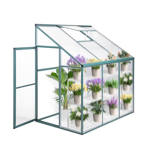 Polycarbonate Walk-in Greenhouse Kit with Doors