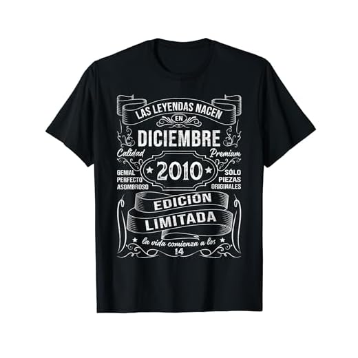 Las Leyendas Nacen Diciembre 2010 Regalo 14 Años Cumpleaños Camiseta