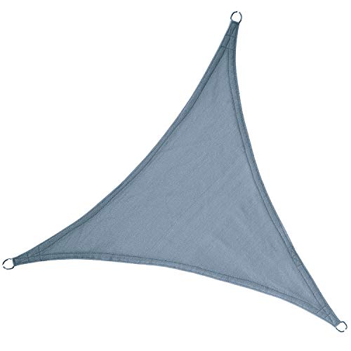 LyShade 12' x 12' x 12' Triangle Sun Shade Sail Canopy (Cadet Blue) - UV Block for Patio and Outdoor
