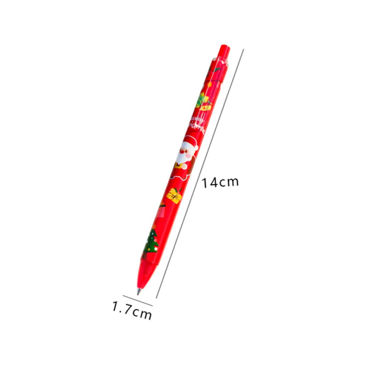 Lot de 12 Stylos à Bille de Noël à Encre Gel Noire 0,5 Mm, Plastique, Écriture Fluide et Facile, Papeterie Adorable pour Étudiants et Fêtes de Noël Plusieurs styles
