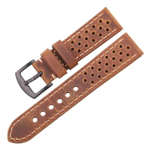 Bracelet de montre en cuir vintage YINGO idéal pour le bureau ou les sorties