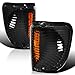 Spec-D Tuning 2LC-ECON92JM-RS Ford E150 E250 E350 E450 E550, Black Housing Clear Lens, Corner Signal Lights
