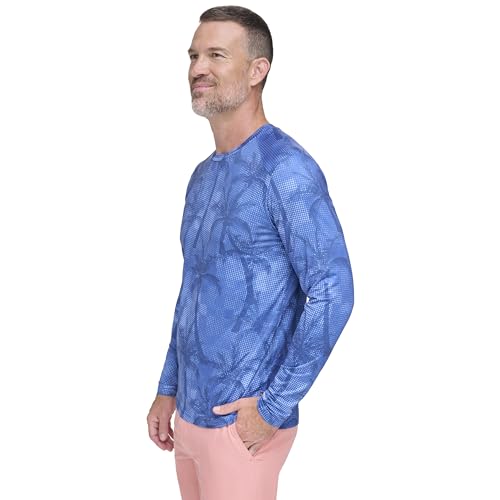 Margaritaville Men's Standard Island Reserve Palm Tree Long Sleeve Rash Guard3