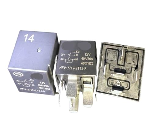 Relais 14# HFV15 12V 40A haute performance 5 broches avec socle inclus