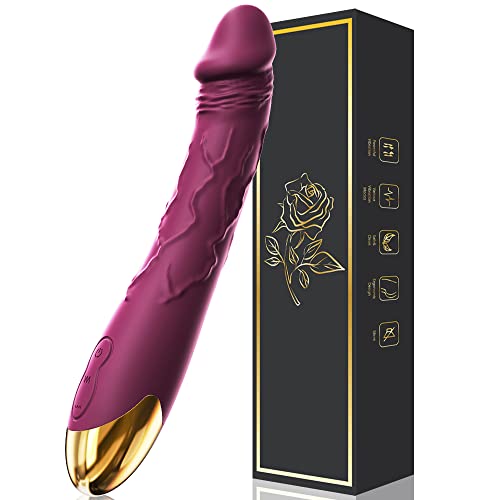 Sex Spielzeug Vibrator für die Frau Männer Realistische Dildo mit 10 Vibrationen Vibration für Sie Frauen und Paare Stimuliert Klitoris Vagina Anus und Brustwarzen